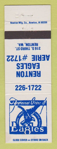 Matchbook Cover - Eagles Club Renton WA