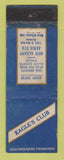 Matchbook Cover - Eagles Club New Albany IN WEAR