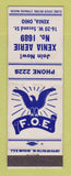 Matchbook Cover - Eagles Club Xenia OH