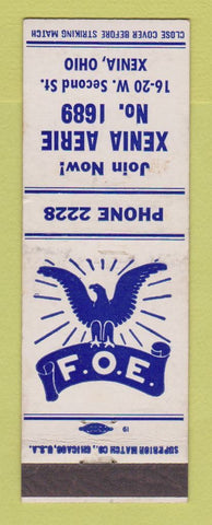 Matchbook Cover - Eagles Club Xenia OH