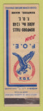 Matchbook Cover - Eagles Club Rumford ME