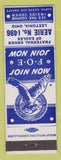 Matchbook Cover - Eagles Club Leetonia OH