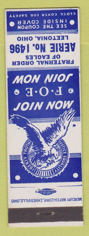 Matchbook Cover - Eagles Club Leetonia OH