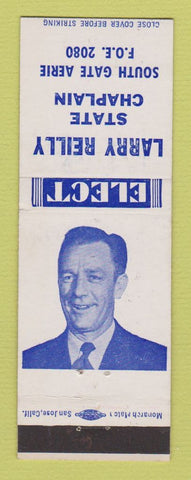 Matchbook Cover - Eagles Club South Gate CA Larry Reilly Chaplain
