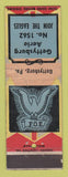 Matchbook Cover - Eagles Club Gettysburg PA
