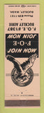Matchbook Cover - Eagles Club Buckley WA