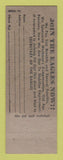Matchbook Cover - Eagles Club South Bend IN