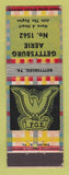 Matchbook Cover - Eagles Club Gettysburg PA