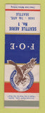 Matchbook Cover - Eagles Club Seattle WA