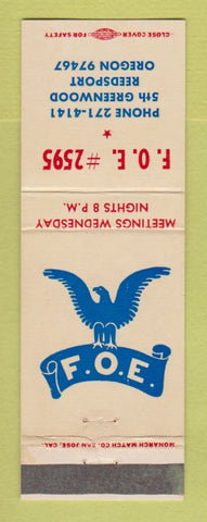 Matchbook Cover - Eagles Club Reedsport OR