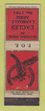 Matchbook Cover - Eagles Club Lansdale PA WEAR