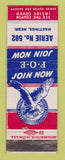 Matchbook Cover - Eagles Club Hastings NE