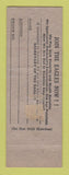 Matchbook Cover - Eagles Club Hastings NE