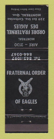 Matchbook Cover - Eagles Club Montreal QC