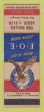 Matchbook Cover - Eagles Club The Dalles OR