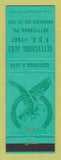 Matchbook Cover - Eagles Club Gettysburg PA