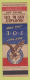 Matchbook Cover - Eagles Club Lebanon OH