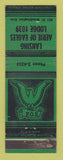 Matchbook Cover - Eagles Club Lansing MI GREEN WEAR