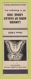 Matchbook Cover - Eagles Club Lansing MI WHITE