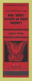 Matchbook Cover - Eagles Club Lansing MI RED