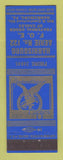 Matchbook Cover - Eagles Club Harrisburg PA