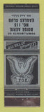 Matchbook Cover - Eagles Club Boise ID WEAR