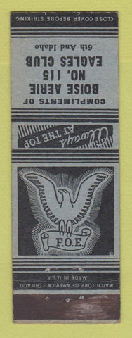Matchbook Cover - Eagles Club Boise ID WEAR