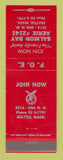 Matchbook Cover - Eagles Club Salmon Bay Seattle WA RED