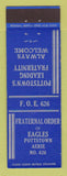 Matchbook Cover - Eagles Club Pottstown PA