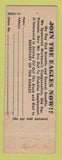Matchbook Cover - Eagles Club DeKalb IL