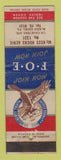 Matchbook Cover - Eagles Club McKees Rocks PA
