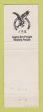 Matchbook Cover - Eagles Club Maumee OH