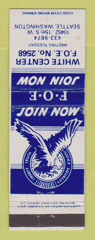 Matchbook Cover - Eagles Club Seattle WA