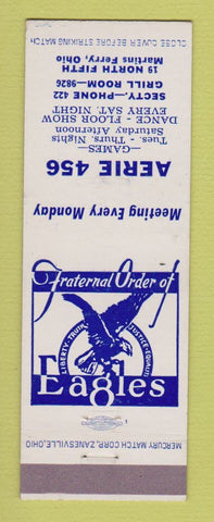 Matchbook Cover - Eagles Club Martins Ferry OH