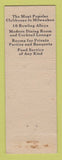 Matchbook Cover - Eagles Club Milwaukee WI