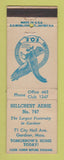 Matchbook Cover - Eagles Club Gardener MA