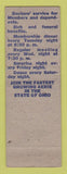 Matchbook Cover - Eagles Club Toledo OH WHITE WEAR