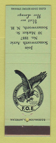 Matchbook Cover - Eagles Club Somersworth NH