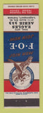 Matchbook Cover - Eagles Club Logansport IN