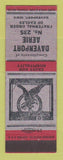 Matchbook Cover - Eagles Club Davenport IA