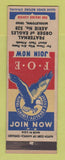 Matchbook Cover - Eagles Club Middletown OH  WEAR