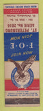 Matchbook Cover - Eagles Club St Petersburg FL WEAR