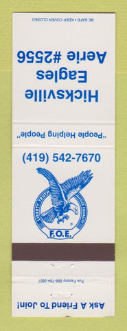 Matchbook Cover - Eagles Club Hicksville