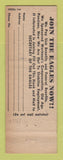 Matchbook Cover - Eagles Club Gary IN