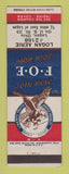 Matchbook Cover - Eagles Club Logan OH