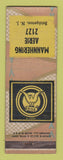 Matchbook Cover - Eagles Club Bridgeton NJ WEAR