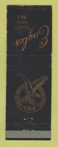 Matchbook Cover - Eagles Club Seattle WA
