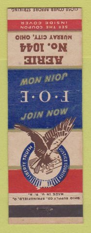 Matchbook Cover - Eagles Club Murray City OH