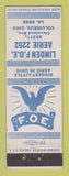 Matchbook Cover - Eagles Club Columbus OH