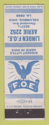 Matchbook Cover - Eagles Club Columbus OH